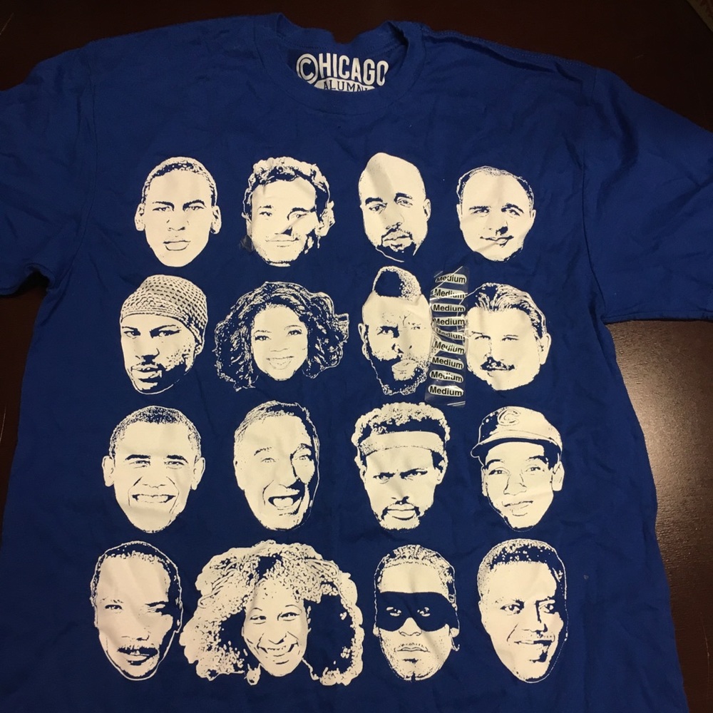 Royal blue men’s  Chicago all star original alumni wave T-shirt XL